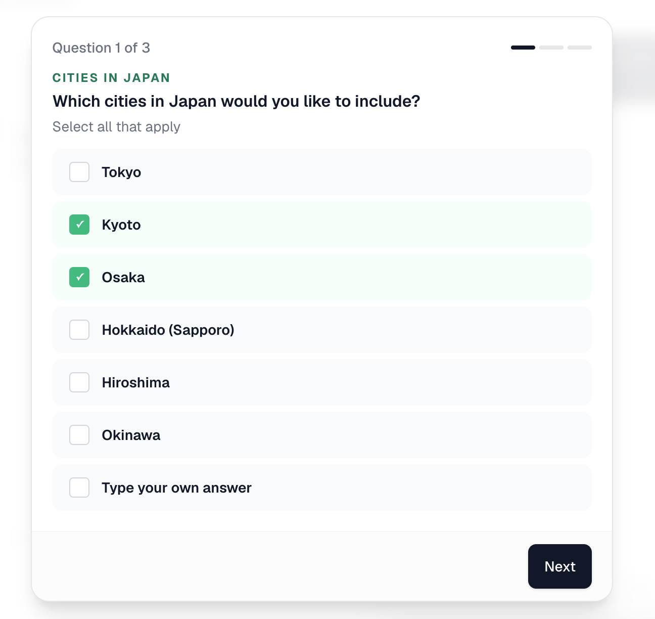 A couple of quick questions